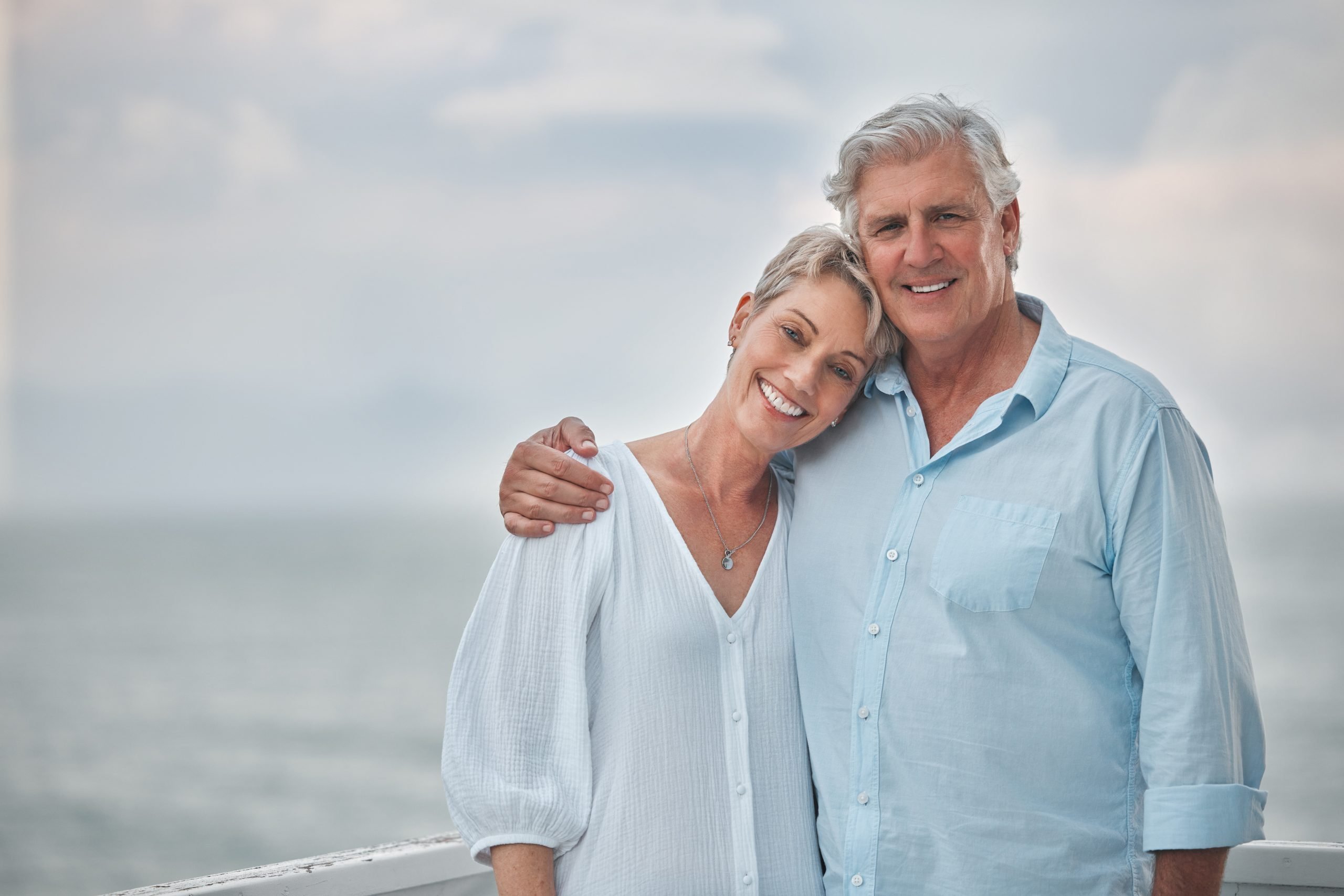 Baby Boomer Couple Enjoying Good Health and Wellness in Florida